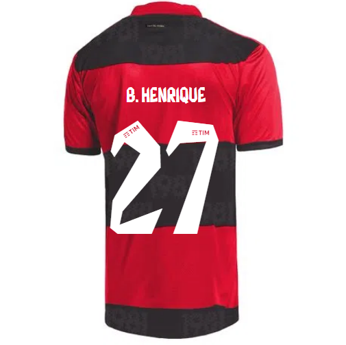 2021/22 Flamengo Home Kit Soccer Jersey B. HENRIQUE #27